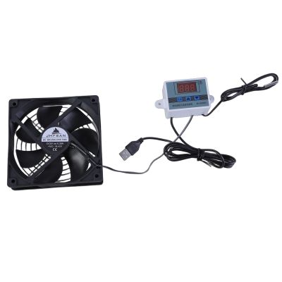 120mm 5V 1A USB Cooling Fan Systems With Temperature Control For Home Theater Cabinets And More