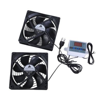 120mm 5V 1A USB Cooling Fan Systems With Temperature Control For Home Theater Cabinets And More