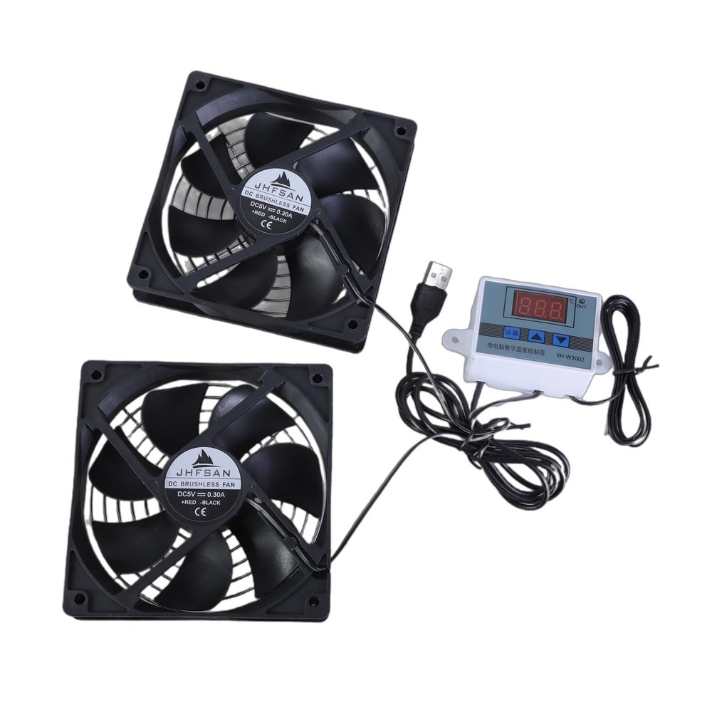 120mm 5V 1A USB Cooling Fan Systems With Temperature Control For Home Theater Cabinets And More