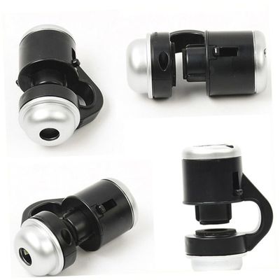 MOKKHNB Microscope with Clip LED Light Portable Magnifying Lens for Jewelry Coins Stamps and Antiques Black