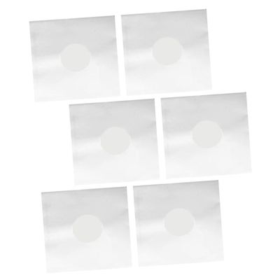 Mobestech 6pcs Vinyl Record Inner Sleeves Static Film Storage Bags Wrinkle Design for Dust Protection Keeps Records Clean and Enhances Listening Experience