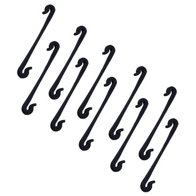 Garden Plant Support Ties 200Pcs PP Reusable Vine Fixing Clips Black