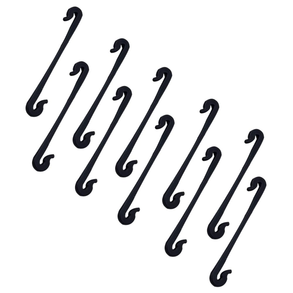 Garden Plant Support Ties 200Pcs PP Reusable Vine Fixing Clips Black