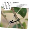 Garden Plant Support Ties 200Pcs PP Reusable Vine Fixing Clips Black view 2