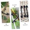 Garden Plant Support Ties 200Pcs PP Reusable Vine Fixing Clips Black view 3