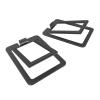 Audio-Video Shelving Audio Rack Small Desktop Audio Bracket Metal Speaker Bracket Speaker Bracket Shockproof 1 Pair Media Stands and Component Cabinets (Color : Black) (Black) view 1
