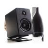 Audio-Video Shelving Audio Rack Small Desktop Audio Bracket Metal Speaker Bracket Speaker Bracket Shockproof 1 Pair Media Stands and Component Cabinets (Color : Black) (Black) view 3