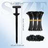 Nylon Universal Cable Tie Buckle, 2025 New Pin and Button Zip Ties Self-Locking, Bumper Retainer Clips Car Plastic Rivets Fasteners for Auto Repairing Quick Fix and Hole Fastening (30) view 2