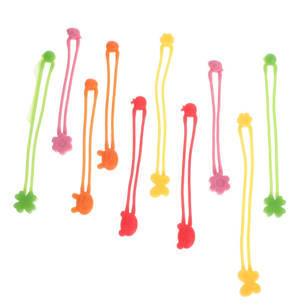 ABOOFAN 10pcs Lunch Wrap Bands Thick Elastic Bands for Multi-use Silicone Straps for Fixing