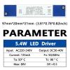 5.4W 6.4W 7.2W LED Driver Power Adapter AC220V-240V DC30-40V 1PCS(5.4W 30-40V 135mA) view 2