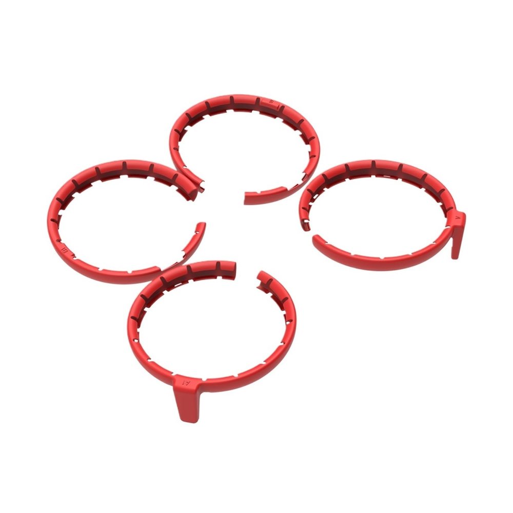 Compatible for DJI Flip Drone Propeller Guard Case Quick Release Arms Anti Drop Full Surround Bumper Rings Protector Cover Accessories(Red)