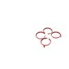 Compatible for DJI Flip Drone Propeller Guard Case Quick Release Arms Anti Drop Full Surround Bumper Rings Protector Cover Accessories(Orange) view 3