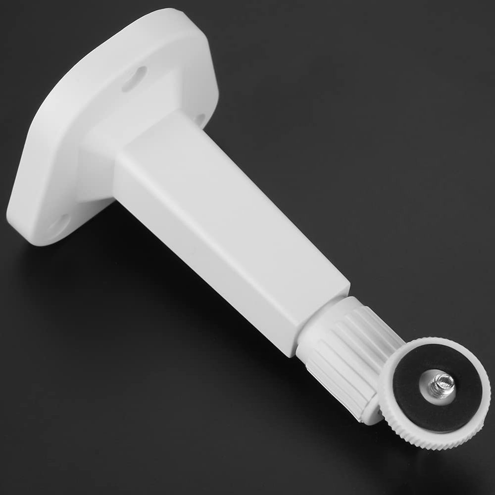 Surveillance Camera Stand Sturdy Metal Construction 360 Degree Angle Adjustable for Indoor and Outdoor Use - White