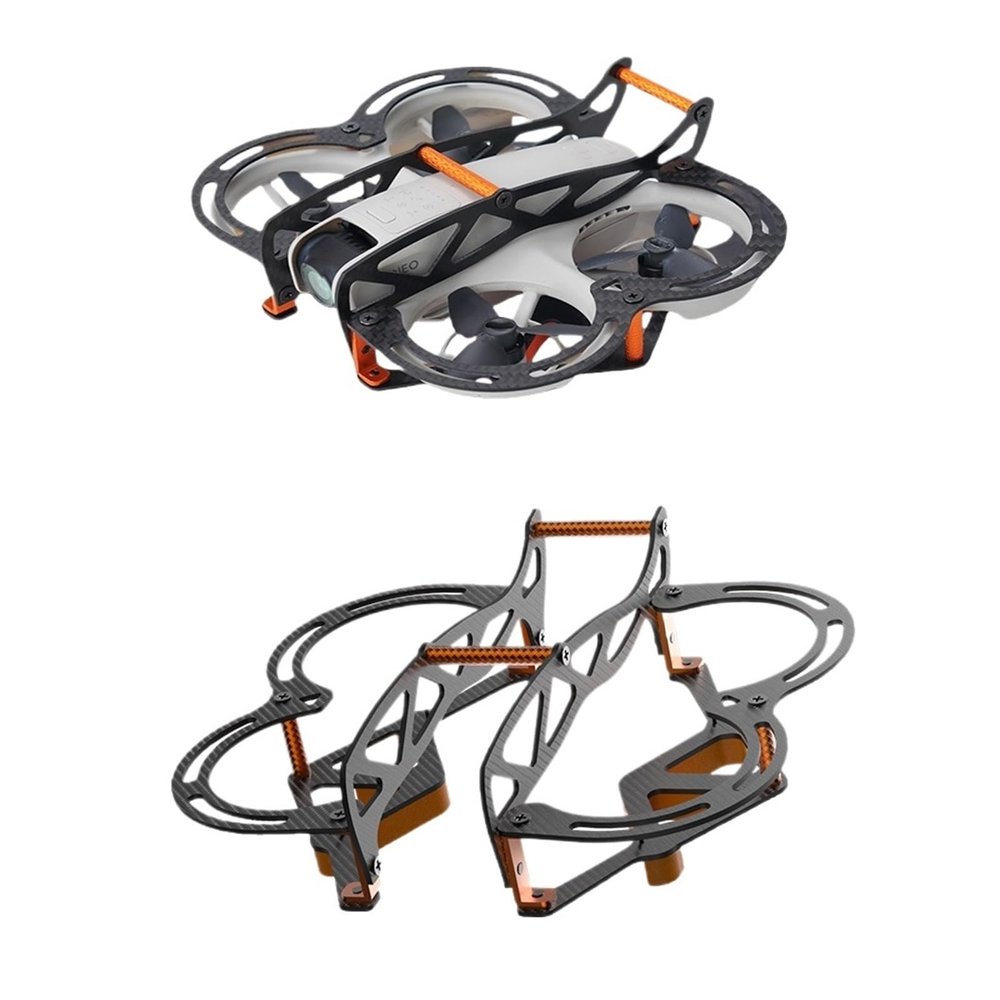 Bundle Kit Protective Cover Compatible for DJI NEO All Carbon Fiber Armored Anti-Collision Mecha Cover Drone Gimbal Bumper Guard Accessoy