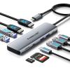 Laptop Docking Station Dual HDMI Monitor, 10 in 1 USB C Hub with 2 HDMI Ports, PD Charging, SD/TF, 5 USB C/A Ports, Laptop Docking Station for Dell XPS/HP/Lenovo/Surface view 1