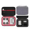 vamarads Storage Bag Mini Portable Handbag Outdoor Travel Carrying Case Compatible For DJI RC N3 Neo Controller Drone Accessories(Grey red) view 2
