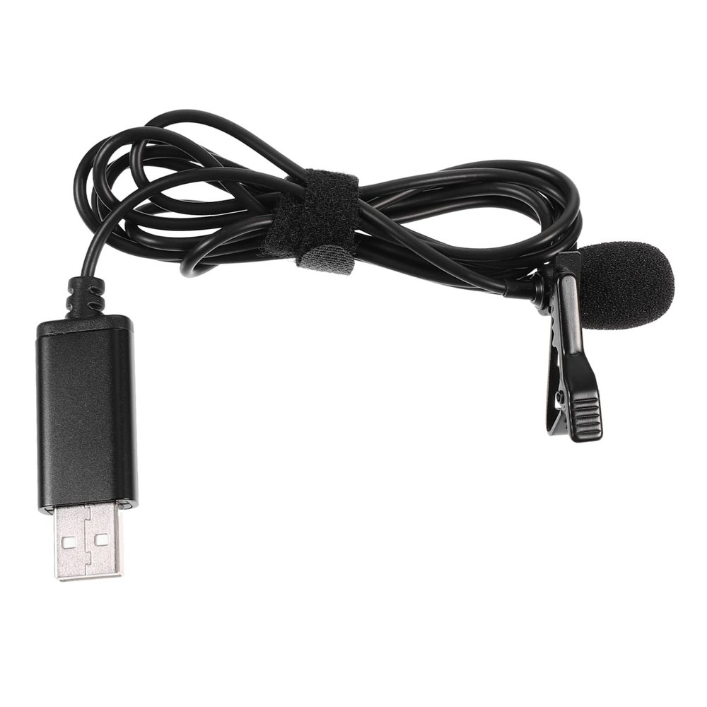 AKOOSY 1Pc USB Clip Microphone Omnidirectional Recording Mic for Live Broadcast Streaming and Video Chat High Sensitivity Compatible with Desktop and Laptop
