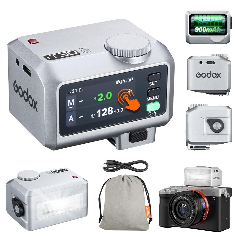 Godox iT30 Pro N Mini TTL Flash Compatible for Nikon Cameras Godox iT30ProN