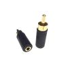 2PCS 3.5mm 1/8" Mono Female Jack to RCA Male Plug Audio Cable Converter Gilding view 3
