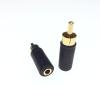 2PCS 3.5mm 1/8" Mono Female Jack to RCA Male Plug Audio Cable Converter Gilding view 4
