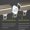 Aluminium Alloy Ceiling Track For Curtains, For Window Room Divider, Wall Divider Curtain, RV Curtain Track,Ceiling Mount For Curtain Rail(White,260cm) view 4