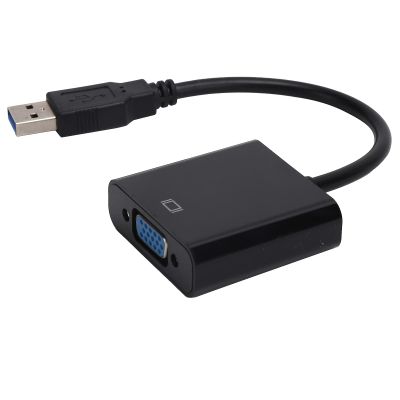 BONKZEBU USB3.0 to VGA Converter 15 pin to usb adapter HD 1080P Adapter Cable 15Pin Female External Video Card for PC Laptops, Desktops, Monitors, Projectors, TVs, Home Cinema & Video