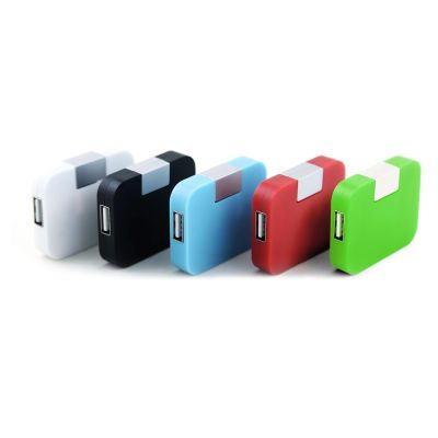 4pcs Foldable 4 Port USB Hubs Lightweight Usb2.0 Splitter Adapter for Connecting Peripherals to Laptops and Desktops
