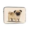 12 Inch Laptop Sleeve Bag Waterproof Shockproof Laptop Case Bag Cartoon Pug Computer Skin Bags Lightweight Tablet Carrying Case view 1