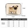 12 Inch Laptop Sleeve Bag Waterproof Shockproof Laptop Case Bag Cartoon Pug Computer Skin Bags Lightweight Tablet Carrying Case view 4