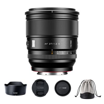 VILTROX 27mm f/1.2 F1.2 Autofocus Large Aperture Portrait APS-C Prime Lens Compatible with Sony E-Mount Cameras a7 a6700 a6600 a6500 A7II A7RII A7SII A7SIII A7III A7IV A7RV A9 A9II FX3 FX6 ZVE1