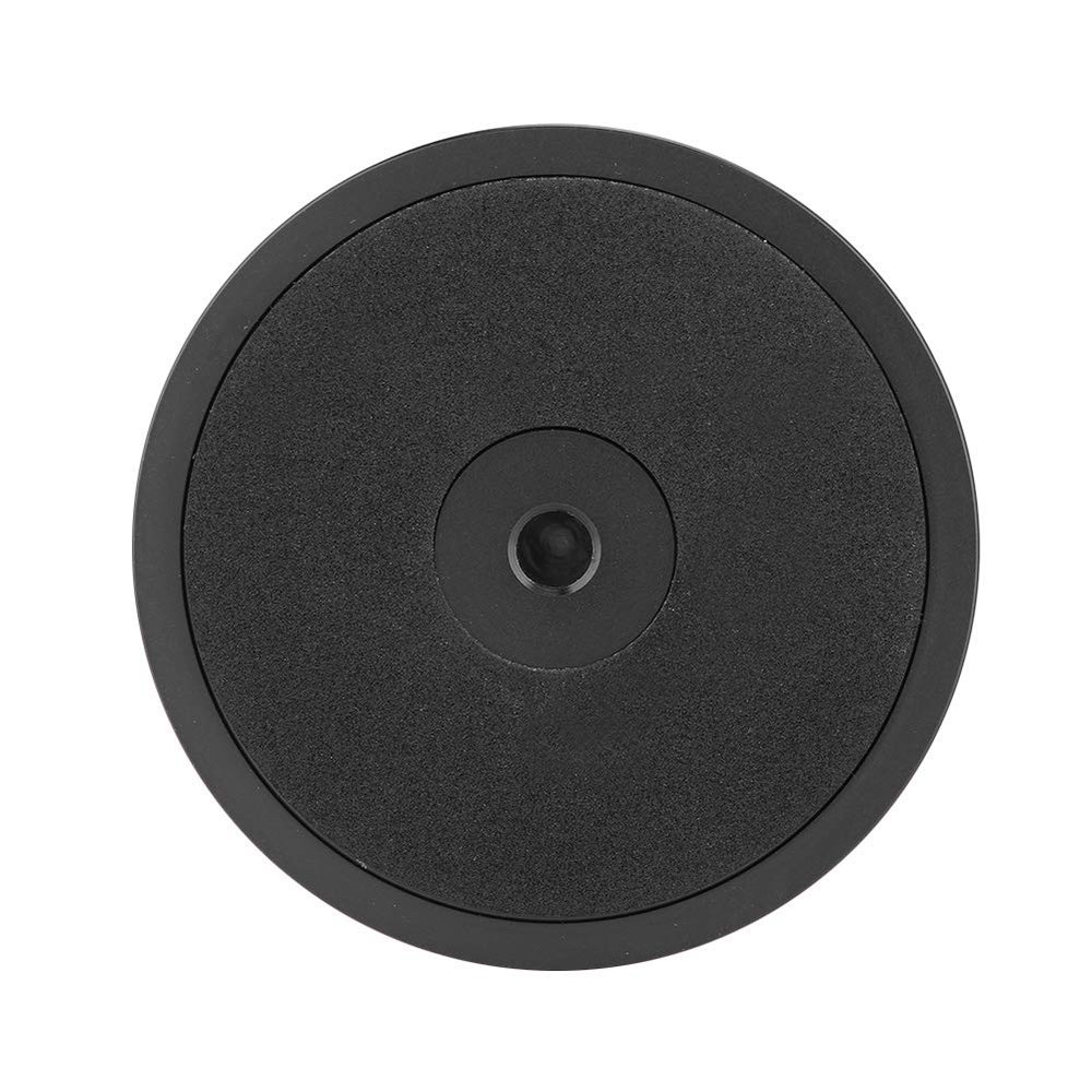 Aluminum Die Casting Record Weight Clamp Enhancing Sound Quality for Metal Disc Stabilizer Silver (Black)