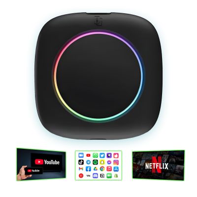 8 Core [8+256G] Wireless Carplay AI Box Android Auto Adapter, Qualcomm Android 13 Plug & Play, Compatible with 98% Vehicle Models, GPS Navigation/Voice Control/Bluetooth/Mirror Link