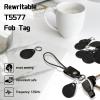 10pcs RFID Key Fobs 125khz RFID Writable T5577 fob tag T5577 Proximity ID Card Token Key Tag Rewritable for Access Control Systems & Security Lock view 2
