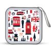 England Symbols Print CD Case Portable DVD Holder Storage Organizer for Home Travel view 1