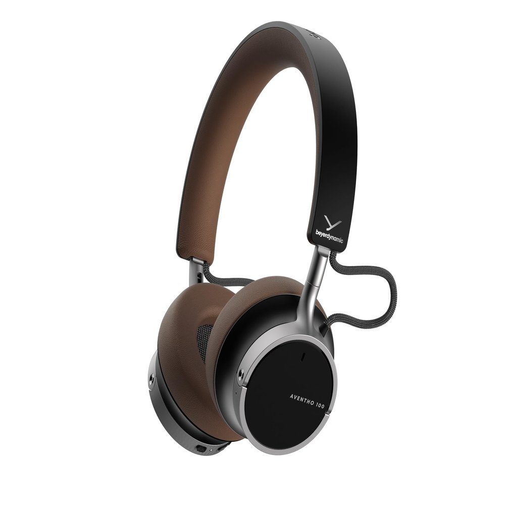 beyerdynamic AVENTHO 100 Premium On Ear Wireless Bluetooth Headphones with Active Noise Cancelling ANC, up to 60 Hours of Playtime, USB-C Charging, Foldable Design, Personalized Sound via App (Brown)