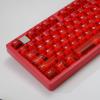 122 Keys Red Transparent Keycaps Cherry Profile Matte Keycap Set Fit for 60% 65% 75% Cherry Mx Switches Mechanical Keyboard view 1