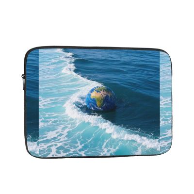 13 Inch Laptop Sleeve Bag Waterproof Shockproof Laptop Case Bag Earth Tones and Waves Computer Skin Bags Lightweight Tablet Carrying Case