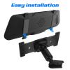 TOPPERFUN Dash Cam Mirror Mount, Rear View Mirror Dash Cam Mount Back Plate Panel Kit, Car Rearview Camera Panel Kit for 5.5" - 12" Rearview, Auto Parts Instead of Strap view 3