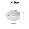 TopHomer Security Camera Mount Bracket, Universal Dome Surveillance Camera Wall Mount Bracket, Weatherproof, Installation Included (Model H) view 2