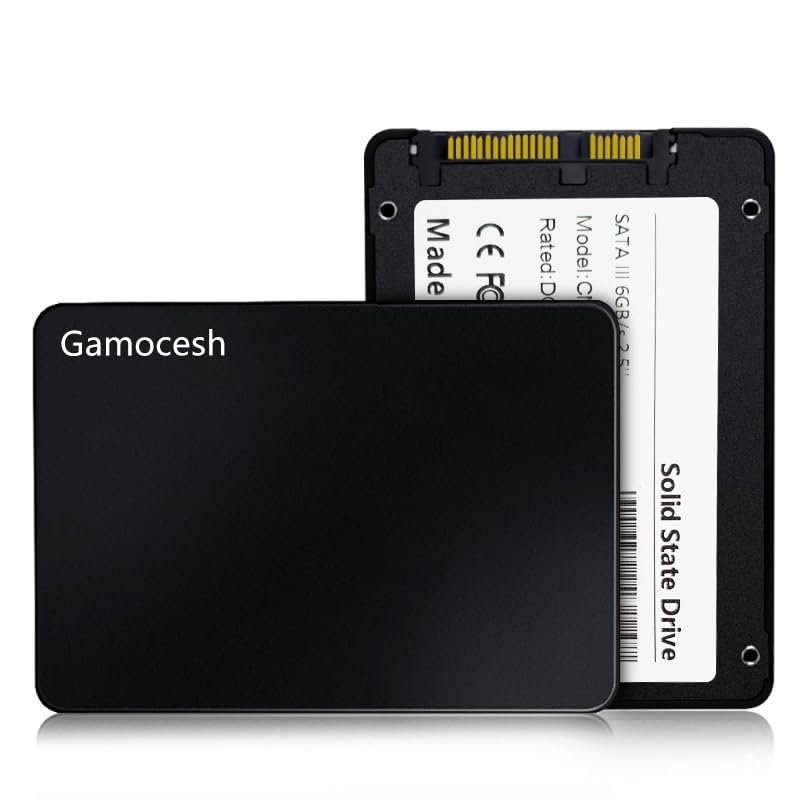 gamocesh Solid State Drive 256G 480G 6Gb/s Built-in Solid State Drive, 2.5-inch, Computer SSD Storage, Compatible with Multiple Operating Systems, Suitable for laptops and Desktop Computers (256, GB)