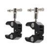 Angoily Super Clamp for Camera and Hooks 2PCS Heavy-Duty Aluminum Alloy Clips 1/4 and 3/8 Threads Versatile Mounting Solution for Photography and Shelving view 1