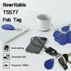 10pcs RFID Key Fobs 125khz RFID Writable T5577 fob tag T5577 Proximity ID Card Token Key Tag Rewritable for Access Control Systems & Security LockBlue view 2
