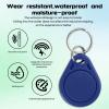 10pcs RFID Key Fobs 125khz RFID Writable T5577 fob tag T5577 Proximity ID Card Token Key Tag Rewritable for Access Control Systems & Security LockBlue view 4