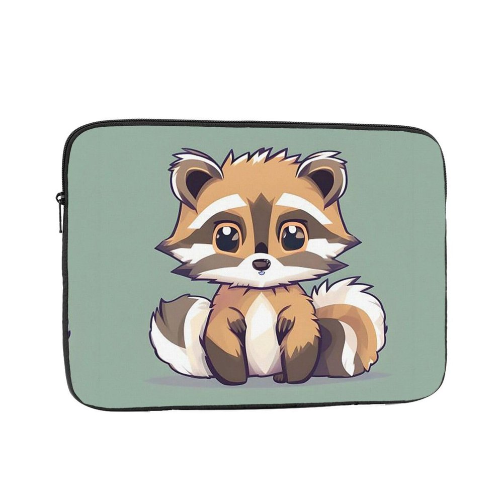 12 Inch Laptop Sleeve Bag Waterproof Shockproof Laptop Case Bag Cartoon Cute Raccoon Computer Skin Bags Lightweight Tablet Carrying Case