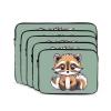 12 Inch Laptop Sleeve Bag Waterproof Shockproof Laptop Case Bag Cartoon Cute Raccoon Computer Skin Bags Lightweight Tablet Carrying Case view 2