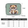 12 Inch Laptop Sleeve Bag Waterproof Shockproof Laptop Case Bag Cartoon Cute Raccoon Computer Skin Bags Lightweight Tablet Carrying Case view 4