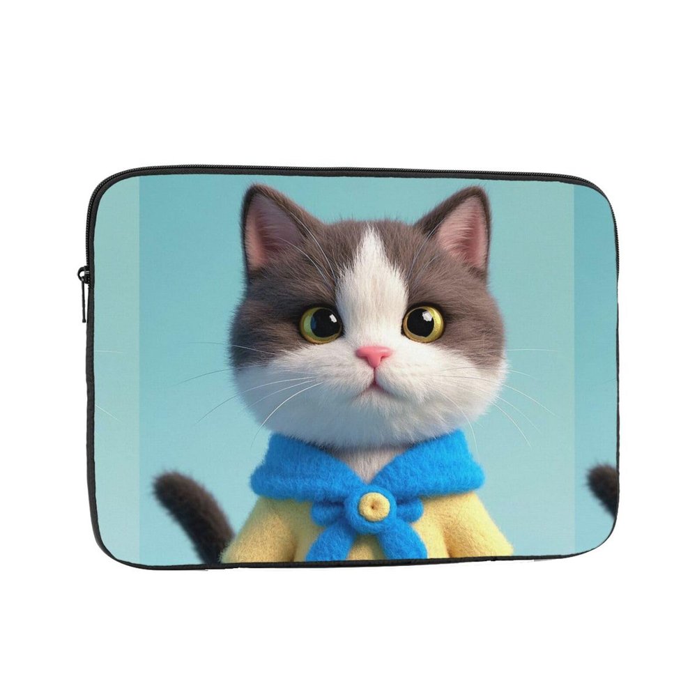 13 Inch Laptop Sleeve Bag Waterproof Shockproof Laptop Case Bag Cute Clothes Cat Computer Skin Bags Lightweight Tablet Carrying Case