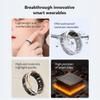 Smart Ring,Numerals Diamonds,Health Monitoring, Heart Rate, Blood Oxygen, Sleep Tracker, Compatible with Android and iOS, Fitness Tracker Ring for Men/Women,IP68 Waterproof (Silver, 9) view 3