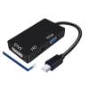 LINGQE DisplayPort to HDTV 4K DVI Adapter Cable 3-in-1 1080P DP to HD DVI Converter for Macs PC(MINI DP to HD 4K) view 2