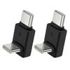 MHADBKH Portable L Shaped Double Type C OTGs Adapter for Wireless Lavaliers Microphones and USB C Devices view 1